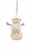 4" Boy Sand Snowman Ornament