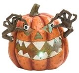 6" LED Orange Jack O Lantern