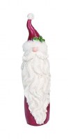11" Red and White Polyresin Slim Santa