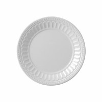 6" Round White Melamine Chateau Plate