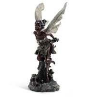 20" Bronze Fairy Blowing a Kiss