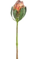 19" Faux Orange Protea Bud Spray