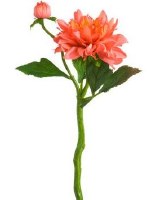 14" Faux Watermelon Dahlia Spray