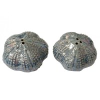 2" Blue Sea Urchin Salt & Pepper Shakers