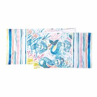 14" x 72" Blue Mermaid Garden Table Runner