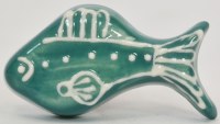 Aqua Fish Drawer Pull