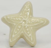 White Starfish Drawer Pull