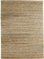 5' x 7.9' Spa Blue and  Natural Fiber Rug