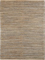 5' x 7.9' Navy and Natural Fiber Rug