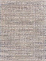 5' x 7.9' Bleached Natural and Spa Blue Fiber Rug