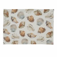 13" x 19" White Seashells Placemat