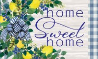 18" x 30" Lemon and Ribbon Home Sweet Home Doormat