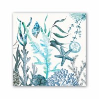 5" Square Ocean Tide Beverage Napkin