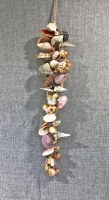 32" Assorted Large Natural Shells on Abaca Rope Strand