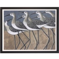 35" x 45" Taupe and Gray Twilight Rendevous Gel Textured Framed Wall Art