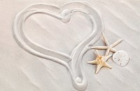 5" x 8" Heart Of Sand Wedding Day Card