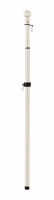 39"-60" Ivory Metal Extendable Flagpole