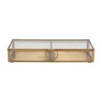 4" x 9" Brass and Glass Display Box