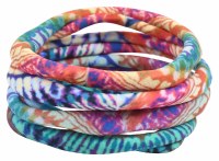 Set of 4 Spin Art Hair Ties