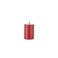 2" x 4" Red LED 3D Flame Pillar Candle by Uyuni