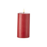 3" x 7" Red LED 3D Flame Pillar Candle by Uyuni