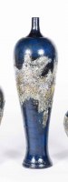 22" Weathered Cobalt Ceramic Genie Vase