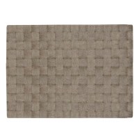 13" x 18" Gray Florence Woven Look Placemat