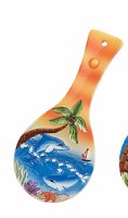 10" Dolphins at Play Coastal Spoon Rest