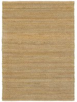 5' x 7.9' Green and Natural Fiber Rug