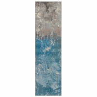 1.11' x 4.11' Ocean Surf Marina Indoor/Outdoor Rug