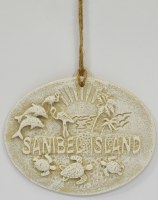 Oval "Sanibel Island" Coastal Memories Ornament
