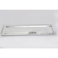 Hammered Silver Large Rectangular Tray