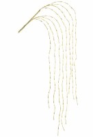 7" Faux Gold Metallic Twig Hanging Spray With 160 LED Lights