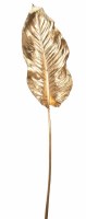 39" Faux Gold Metallic Bird of Paradise Leaf Spray