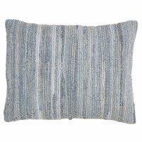 16" x 23" Blue Denim Chindi Decorative Pillow