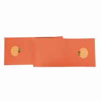 47" Orange Felt Pumpkin Table Runner Fall and Thanksgiving