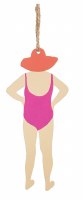 5" Kate Nelligan Pink Swimsuit Lady Ornament