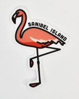 Sanibel Island Flamingo Sticker