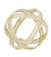 9" Round Natural Wicker Open Weave Orb