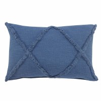 16" x 24" Coronet Blue Diamond Tufted Pillow