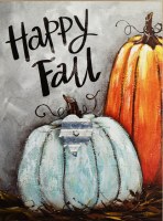 8" Hello Fall Pumpkin Wood Block Decor Fall and Thanksgiving Decoration