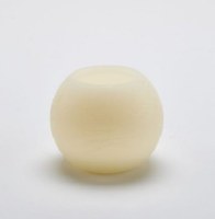 4" Ivory Flameless LED Sphere Candle