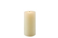 3" x 6" Ivory Unscented Pillar Candle