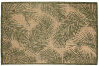 3.3' x 4.11' Green Fronds Carmel Indoor/Outdoor Rug