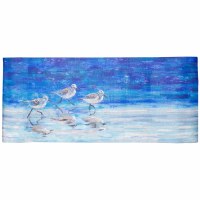 1.11' x 4.11' Sea Birds Ocean Indoor/Outdoor Floor Runner