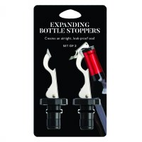 Set of 2 4" Expandable Bottle Stoppers