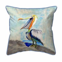 18" SQ Talking Pelican Indoor and Outdoor Pillow