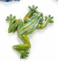 3" Light Green Polyresin Splayed Frog Magnet