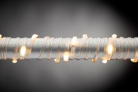 50' Connectable Micro LED Warm White 150 Light String With Silver Wire