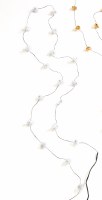 6' White LED Ghosts Battery Operated String Lights Halloween Decoration